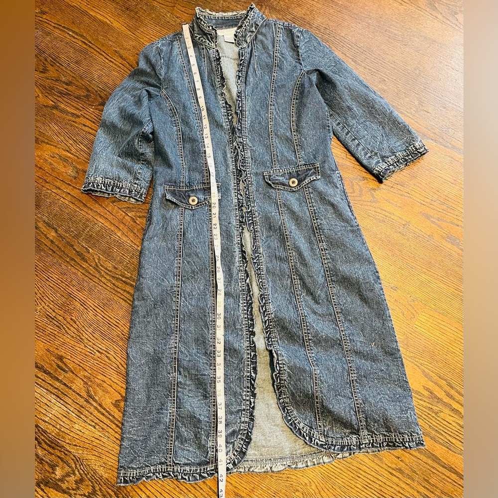 Blue bayouWomen's casual Blue Jean Jacket size S 100% cotton - Picture 12 of 16